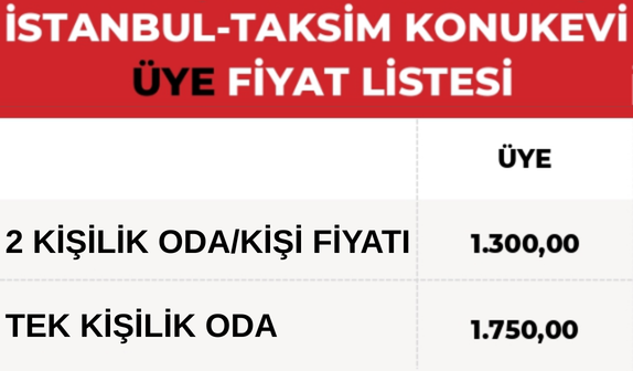 İstanbul Taksim Konukevi Yeni